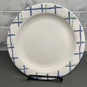 BEAUTIFUL 2 Vintage PFALTZGRAFF  SALAD - LUNCHEON PLATES Cloverhill - PLAID